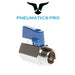 Pneumatics-pro Mini Ball Valves Mini Ball Valve 1/2" NPT Male-Female: BV1305-D