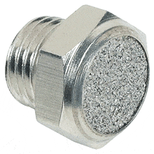 PNEUMATICS-PRO Mufflers SSV-D-N02: Stainless Steel SS316 Breather Vent Silencer 1/4 NPT