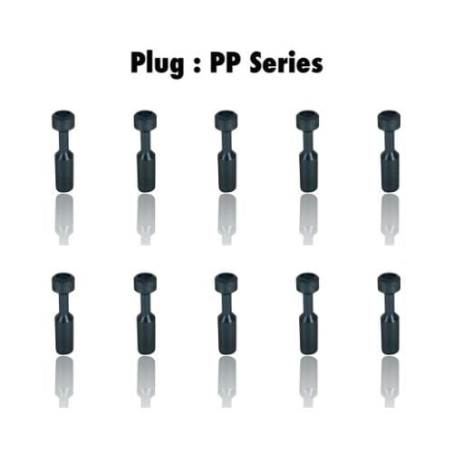 Pneumatics-pro Plug PP 8 : Pneumatics-pro Push-in Plug Fittings Tube Size 8mm  PP8 (BAG OF 10 PCS.)