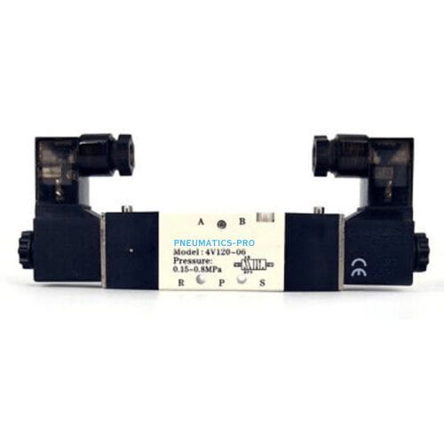 PNEUMATICS-PRO Pneumatic Double Solenoid Valves 4V120-06 AC24V :  PNEUMATICS-PRO 5/2 DOUBLE SOLENOID VALVE