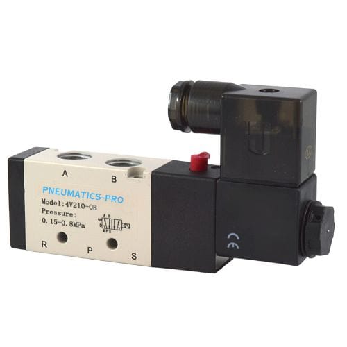 PNEUMATICS-PRO Pneumatic Single Solenoid Valves 4V210-08 DC24V :  PNEUMATICS-PRO 5/2 SINGLE SOLENOID VALVE