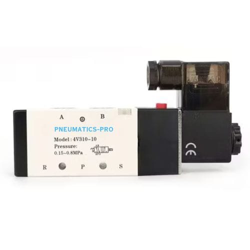 PNEUMATICS-PRO Pneumatic Single Solenoid Valves 4V310-10 AC24V :  PNEUMATICS-PRO 5/2 SINGLE SOLENOID VALVE