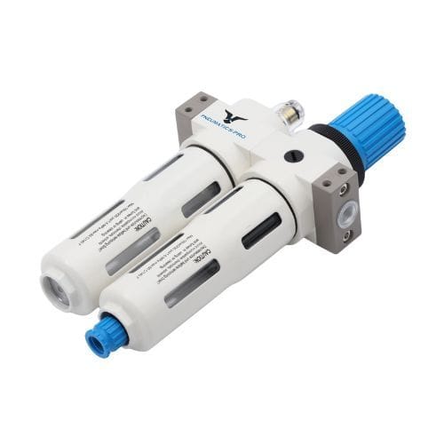 PNEUMATICS-PRO Premium FRL OU-MIDI-1/2-5P-D : 1/2" Filter-Regulator+Lubricator FRL PNEUMATICS-PRO