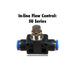 Pneumatics-pro SU Flow Control SU 1/2 : Pneumatics-pro Inline Flow Control In-Line Flow Control Fitting Tube Size 1/2"  SU1/2