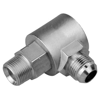 Pneumatics-pro Swivel Joint 1/2" MALE PIPE (NPTF) TO 7/8-14 MALE JIC 37° 90° LIVE SWIVEL JOINT
