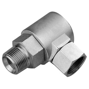 Pneumatics-pro Swivel Joint 1/4" FEMALE PIPE (NPSM) SWIVEL TO MALE PIPE (NPTF) 90° LIVE SWIVEL JOINT
