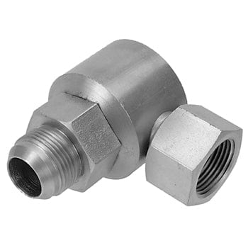 Pneumatics-pro Swivel Joint 1-5/16-12 MALE JIC 37° TO 1" FEMALE PIPE (NPTF) 90° LIVE SWIVEL JOINT