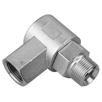 Pneumatics-pro Swivel Joint 3/8" FEMALE PIPE (NPTF) TO MALE PIPE (NPTF) 90° LIVE SWIVEL JOINT