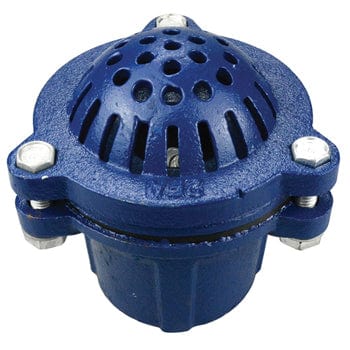 Pneumatics-pro Swivel Joint 4" ECONOMY CAST IRON FOOT VALVE & STRAINER