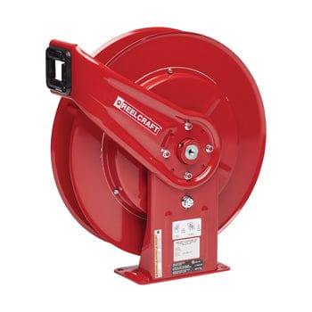 Pneumatics-pro Swivel Joint REELCRAFT TWIN LINE RETRACTABLE WELDING HOSE REEL FOR 1/4" OXYGEN / ACETYLENE, MAPP, PROPANE, NATURAL, AND FUEL GAS (T-GRADE) HOSE UP TO 200 PSI