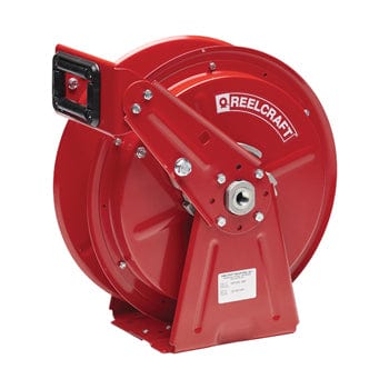 Pneumatics-pro Swivel Joint REELCRAFT ULTIMATE DUTY DUAL PEDESTAL COMPACT HOSE REEL FOR 1/2" LOW PRESSURE AIR OR WATER HOSE UP TO 500 PSI