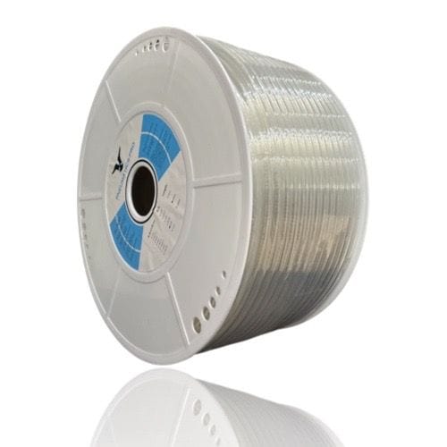 PNEUMATICS-PRO TUBING PU1/4-100M-CLEAR-PP : Polyurethane Tubing 1/4 inch O.D. x 4.3mm I.D. clear, 100 Meter Roll