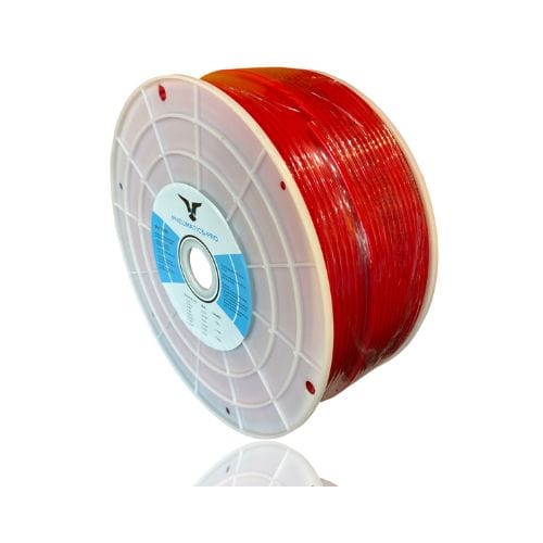 PNEUMATICS-PRO TUBING PU1/4-100M-RED-PP : Polyurethane Tubing 1/4 inch O.D. x 4.3mm I.D. red, 100 Meter Roll