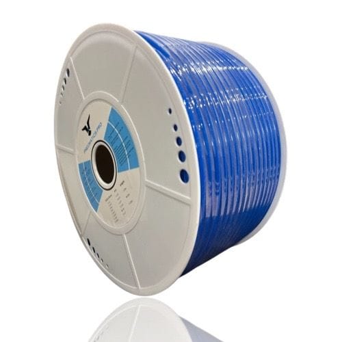 PNEUMATICS-PRO Tubing PU1/4-200M-BLUE-PP : Polyurethane Tubing 1/4 inch O.D. x 4.3mm I.D. blue, 200 Meter Roll