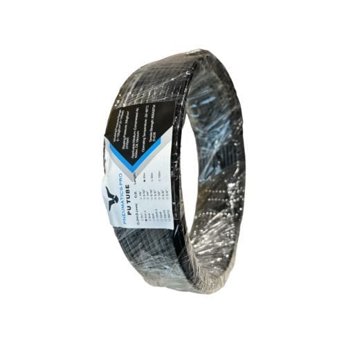 PNEUMATICS-PRO TUBING PU4-100M-BLACK-PP : Polyurethane Tubing 4mm O.D. x 2.5mm I.D. black, 100 Meter Roll