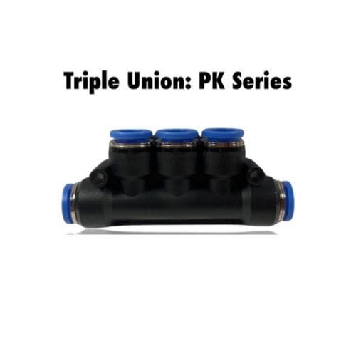 Pneumatics-pro Union Triple Branch PK 8 : Pneumatics-pro Push-in Union Triple Branch Fittings Tube Size 8mm  PK8