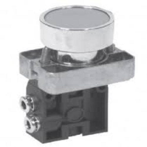 PNEUMAX 104.22.6.22/2.LC : PNEUMAX Manually actuated pneumatic valve, Push-in connector 4mm air port, Black push button actuated valve, Spring return, 2/2, Lateral connections, Normally closed