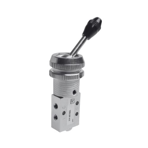 PNEUMAX 105.52.4/1 : PNEUMAX M5 5/2 LEVER PANEL 22mm RED