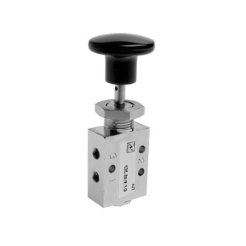 PNEUMAX 105.52.8.1/1 : PNEUMAX M5 5/2 PUSH BUTTON RED / SPRING