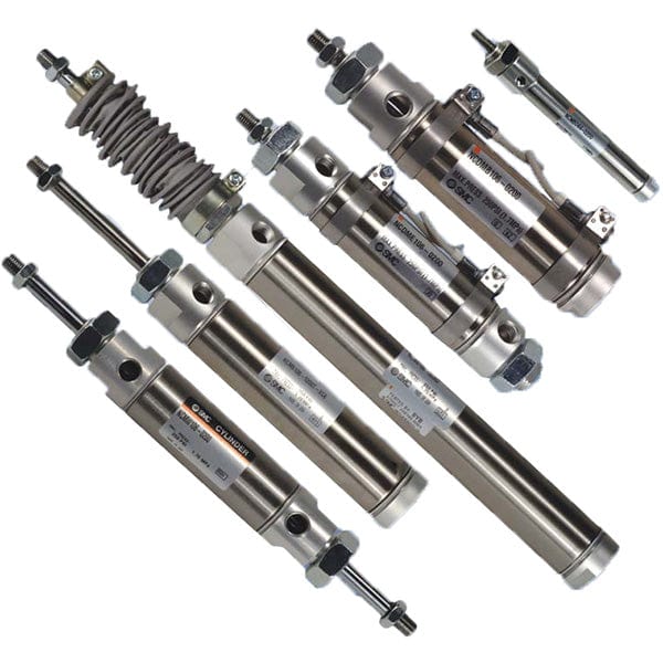 SMC NCMB106-0250 : SMC NCM Series Round-line Cylinders
