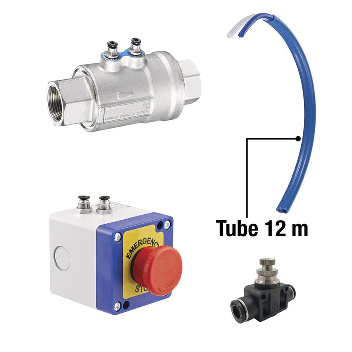 TOPRING 08.488.03 : Topring Pneum. Saf. Valve Kit (Button) 3/4(F)NPT PPS