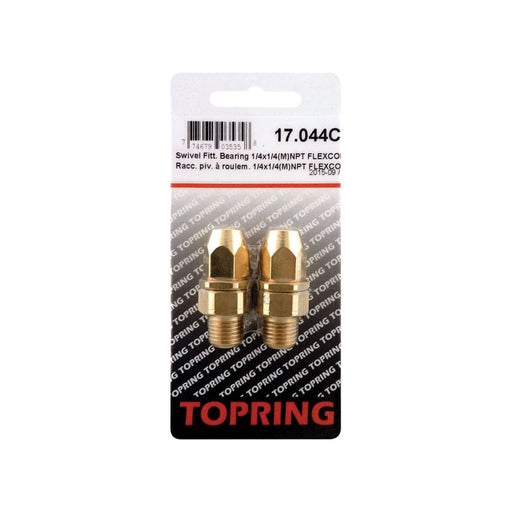 TOPRING 17.044C : Topring Swivel Fitting 1/4x1/4(M)NPT FLEXCOIL 2pcs/c