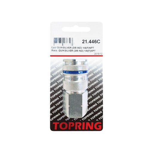 TOPRING 21.446C : Topring Cplr QUIKSILVER (3/8 IND) 1/4(F)NPT