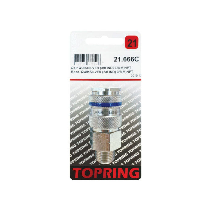 TOPRING 21.666C : Topring Cplr QUIKSILVER (3/8 IND) 3/8(M)NPT