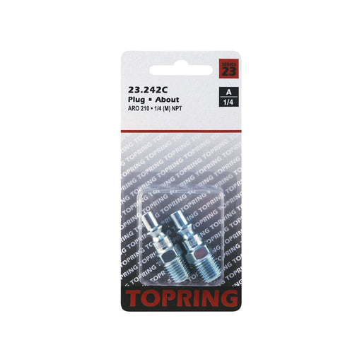 TOPRING 23.242C : Topring Plug (ARO 210) 1/4(M)NPT 2pcs/c
