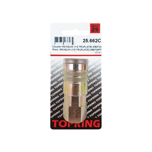 TOPRING 25.662C : Topring Coupler MAXQUIK (1/2 TRUFLATE) 3/8(F)NPT