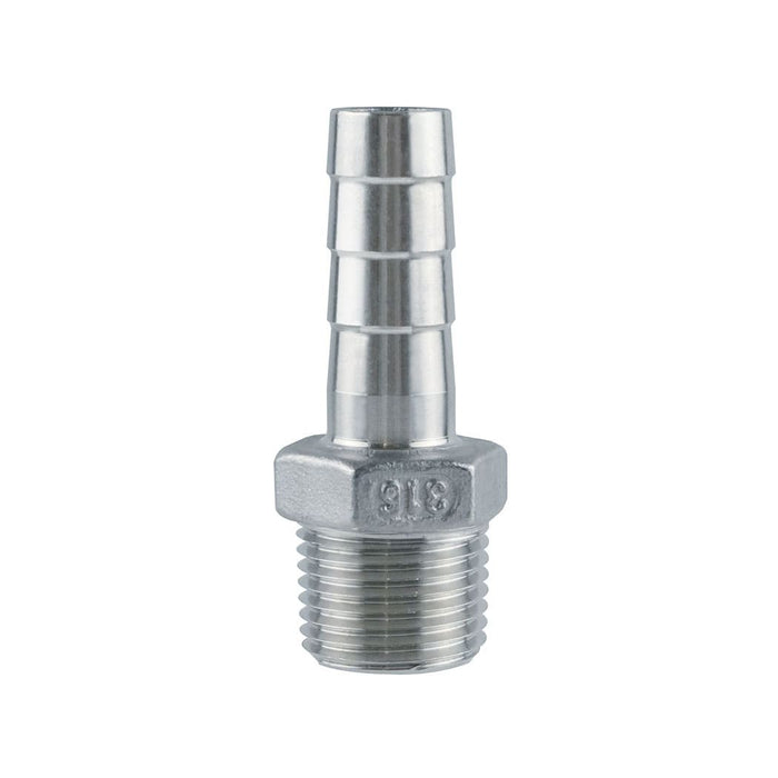 TOPRING 41.098 : Topring Hose Barb 1/2 x 1/2(M)NPT s.steel