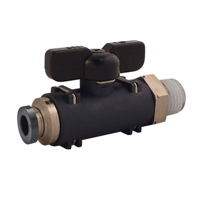 TOPRING 44.941 Topring Threaded Straight Ball Valve 1/4 x 1/4(M) MAXFIT (BAG OF 2)