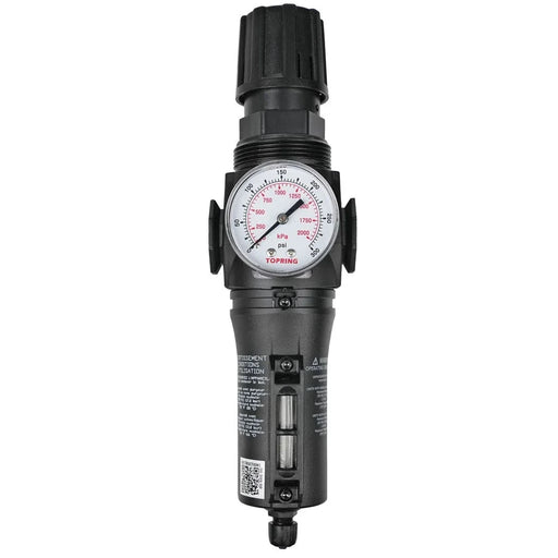 TOPRING 50.237A4 : TOPRING  5 Micron Filter Regulator 0 to 200 PSI 1/2 (F) NPT S50