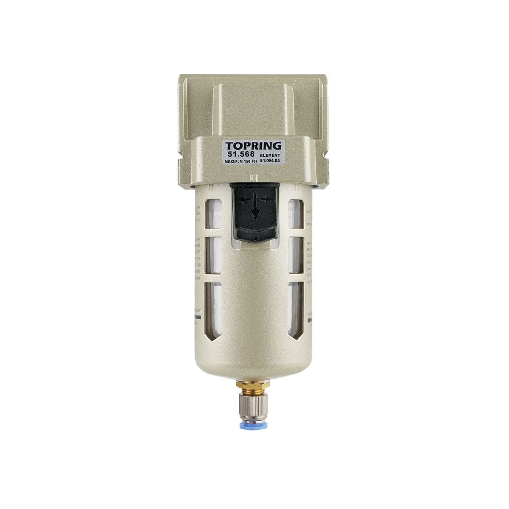51.568 : Topring AIRFLO 450 Filter 3/4 Semi-auto Poly — Pneumatics-pro Inc.