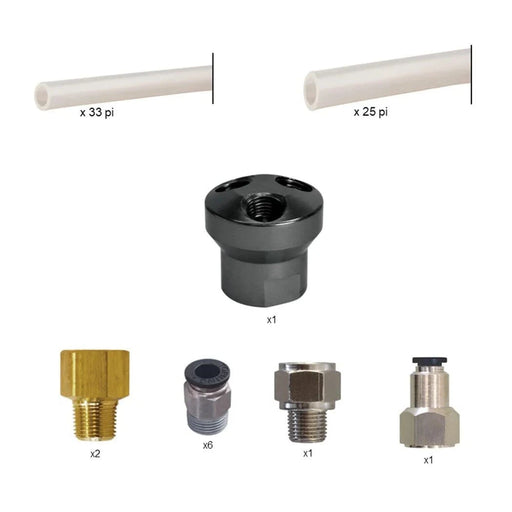 TOPRING 57.551 : Topring 3 inlet drain kit 1/4(M)NPT