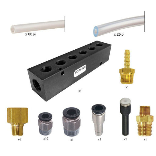 TOPRING 57.564 : Topring 6 inlet drain kit 1/8(M)NPT