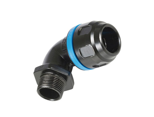 TOPRING 08 Series Fittings and Connectors 08.160 : TOPRING 90° ELBOW UNION 16 MM X 3/8 (M) NPT PPS CRN