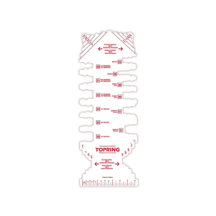 TOPRING 96.030 : Topring TOPRING Plug Profiles Template (Plastic)