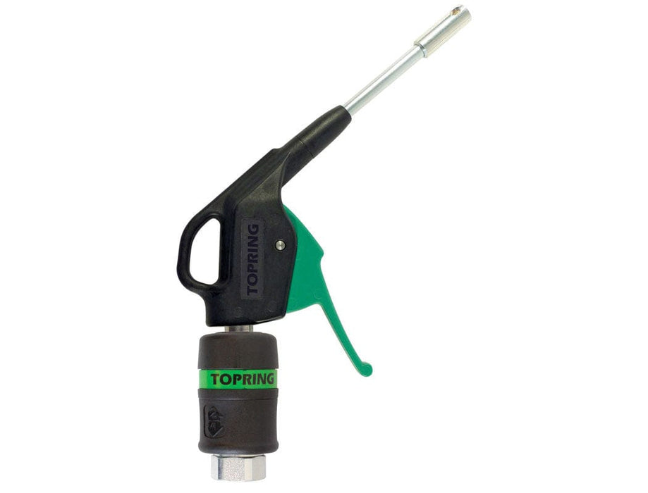TOPRING AIR BLOW GUNS 60.080.01 : TOPRING TOPQUIK ULTRAFLO BLOW GUN WITH SAFETY STEEL NOZZLE & COUPLER 31.749