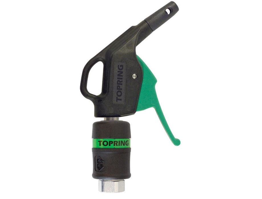 TOPRING AIR BLOW GUNS 60.082.01 : TOPRING TOPQUIK ULTRAFLO BLOW GUN WITH SAFETY POLYAMIDE NOZZLE & COUPLER 31.749