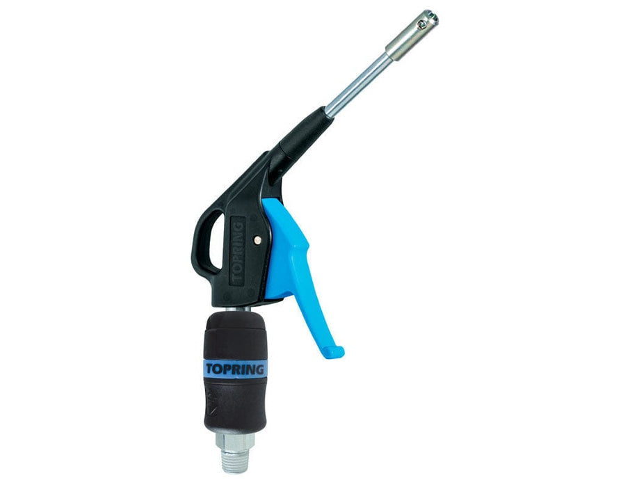 TOPRING AIR BLOW GUNS 60.090.05 : TOPRING TOPQUIK BLOW GUN 1/4 INDUSTRIAL WITH SAFETY STEEL NOZZLE & COUPLER 20.669