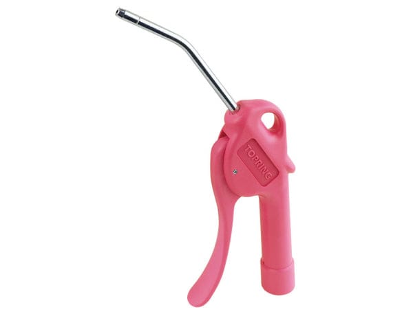 TOPRING AIR BLOW GUNS 60.320R : Topring Non-restricted pink air blow gun with 6 mm x 10 cm tube