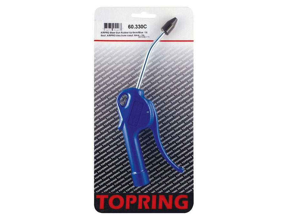 TOPRING AIR BLOW GUNS 60.330C : TOPRING AIRPRO ERGONOMIC BLOW GUN RUBBER NOZZLE - 6 MM X 10 CM