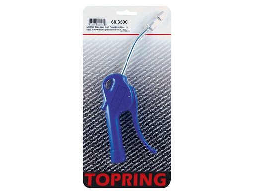 TOPRING AIR BLOW GUNS 60.350C : TOPRING AIRPRO SAFETY HIGH FLOW BLOW GUN VENTURI NOZZLE - 6 MM X 10 CM TUBE