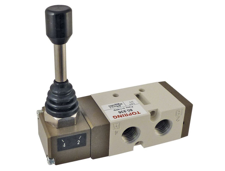 TOPRING Air Control Valves 80.936 : VALVE LEVER/DETENT 5/2 1/4 NPT OPTIMA