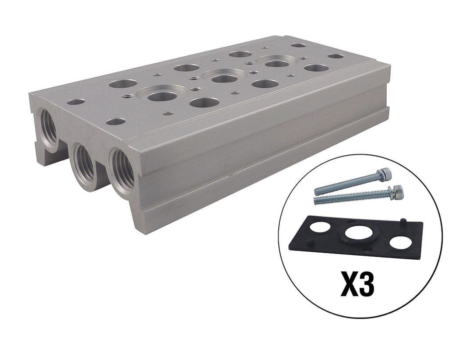 TOPRING Air Control Valves 80.968.03 : MANIFOLD BASE KIT 4/3 1/4 NPT OPTIMA