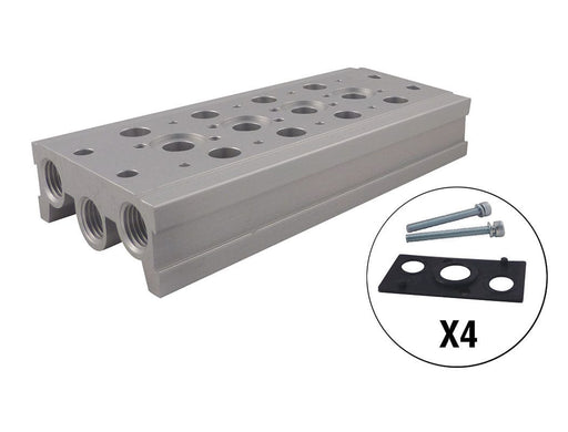 TOPRING Air Control Valves 80.968.04 : MANIFOLD BASE KIT 4/4 1/4 NPT OPTIMA