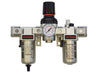 TOPRING Air Preparation Airflo FRLs 51.311 : TOPRING AIRFLO 300 FILTER + REGULATOR + LUBRICATOR (GAUGE INCLUDED) 1/4 AUTO