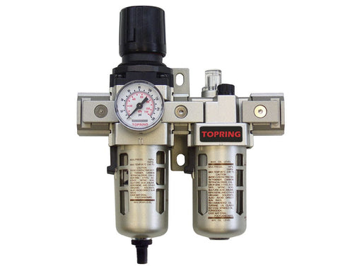 TOPRING Air Preparation Airflo FRLs 51.321 : TOPRING AIRFLO 300 FILTER/REGULATOR+LUBRICATOR 1/4 AUTO