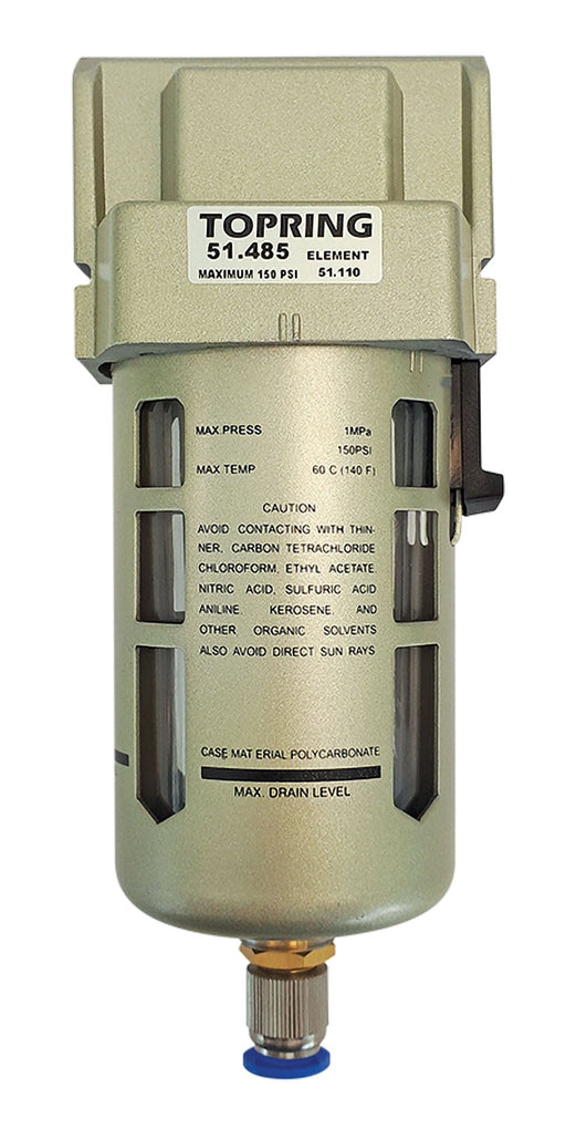 TOPRING Air Preparation Airflo FRLs 51.485 : TOPRING AIRFLO 400 COALESCING FILTER 1/2 SEMI-AUTO